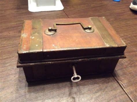 antique heavy steel lock box with slot|antique lock box products for sale .